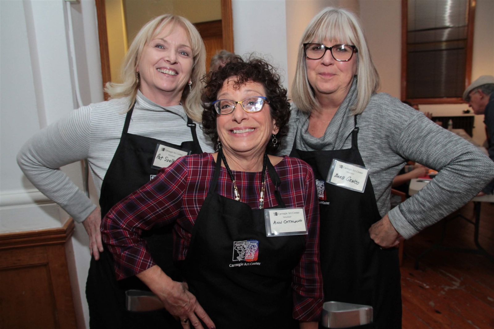 Smiles at Art Off the Wall in Carnegie Art Center